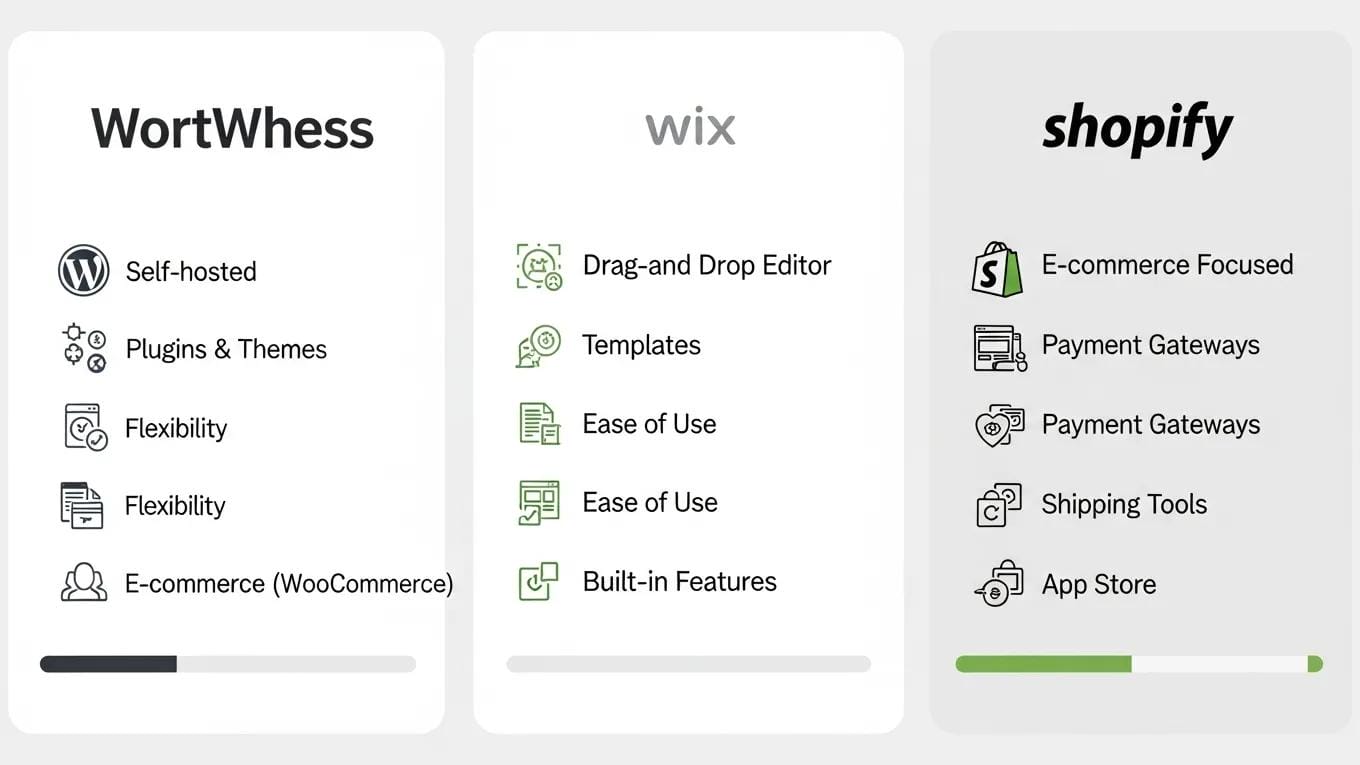 Comparison of popular website builders for small businesses